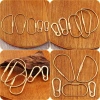 Brass D-shaped buckle, metal U-shaped keychain, multi-functional pure copper outdoor keychain, D-shaped ring buckle, luggage accessories Specification image